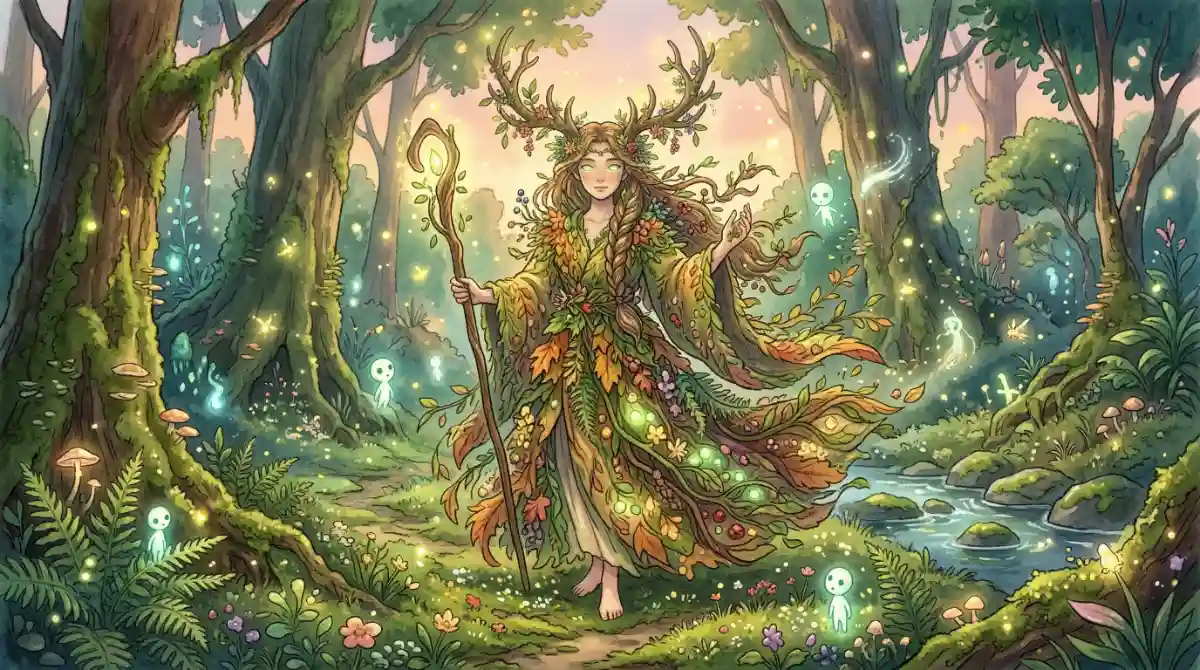 Gender_neutral_nature_deity_flowing_robes_made_of__delpmaspu